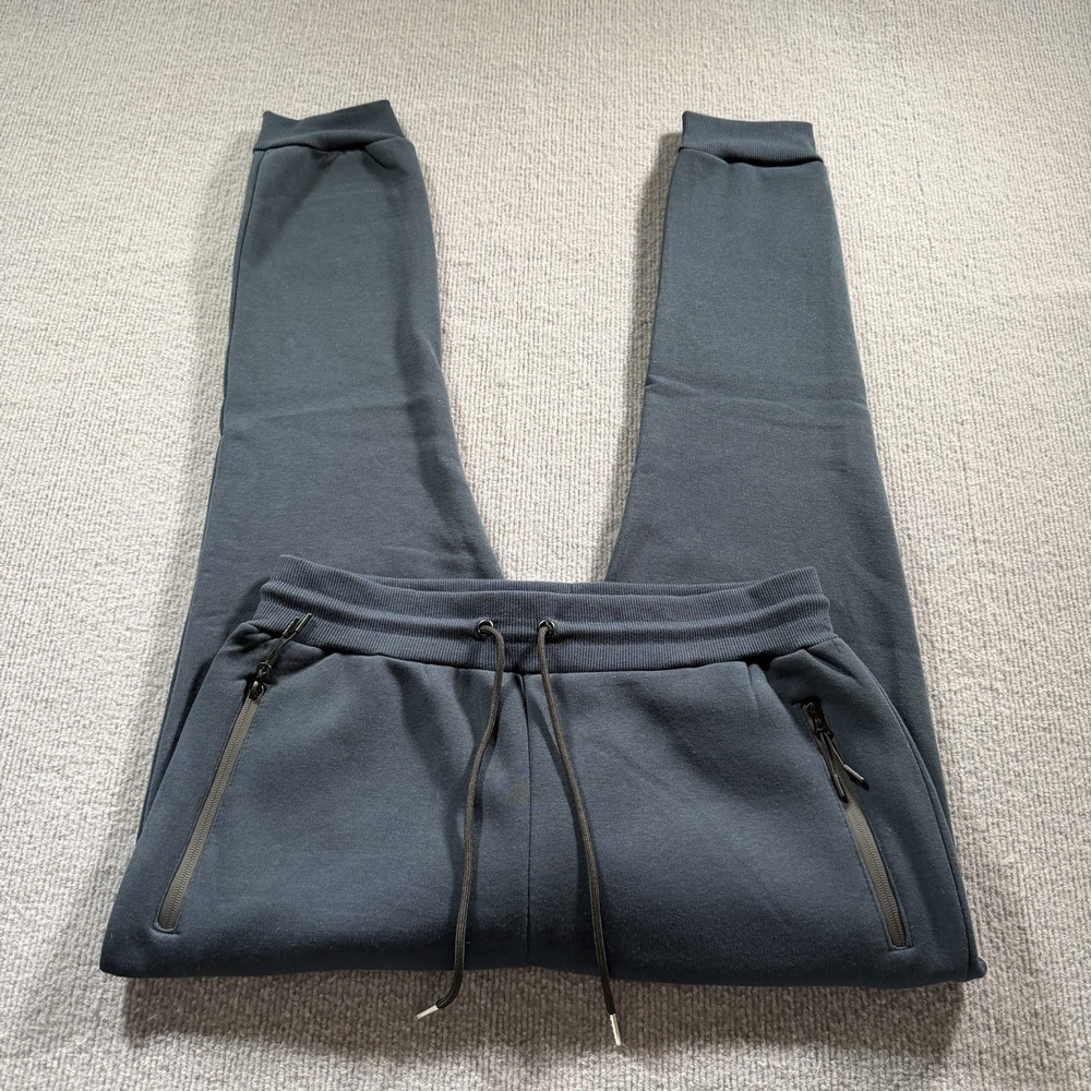 Pure Champ Mens Fleece‎ Large Jogger Sweatpants Drawstring Pockets Navy Blue